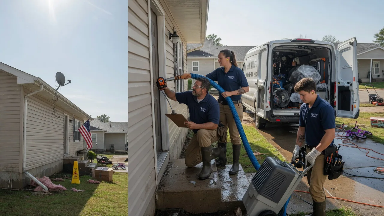 Ceiling Water Damage Restoration in Hurst, IL near me